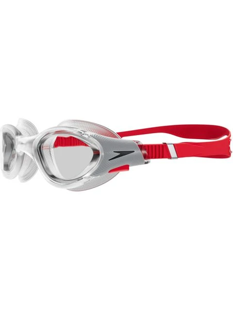 Speedo Biofuse 2.0 Goggles - Clear/Fed Red/Silver 2 Speedo Biofuse 2.0 Goggles - Clear/Fed Red/Silver - Image 2