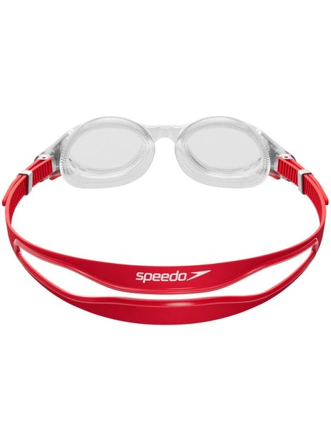 Speedo Biofuse 2.0 Goggles - Clear/Fed Red/Silver 3 Speedo Biofuse 2.0 Goggles - Clear/Fed Red/Silver - Image 3