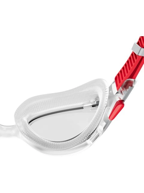 Speedo Biofuse 2.0 Goggles - Clear/Fed Red/Silver 4 Speedo Biofuse 2.0 Goggles - Clear/Fed Red/Silver - Image 4