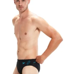 Speedo 7cm Splice Briefs - Hyperboom Black/Bolt -Swimmer Store 00301715147 2