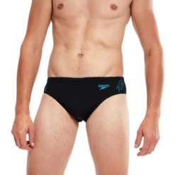 Speedo 7cm Splice Briefs - Hyperboom Black/Bolt -Swimmer Store 00301715147 5