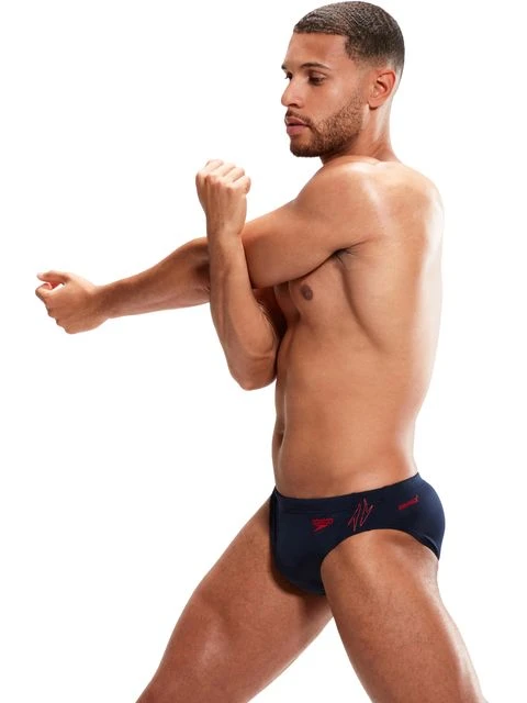 Speedo 7cm Splice Briefs - Hyperboom Navy/Red 3 Speedo 7cm Splice Briefs - Hyperboom Navy/Red - Image 3
