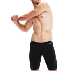 Speedo Splice Jammers - Black/Bolt -Swimmer Store 00303815147 1