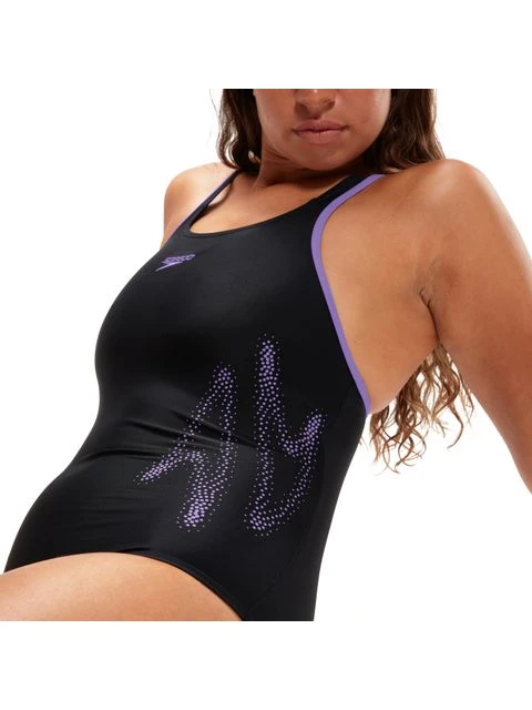 Speedo Racerback One Piece - Boom Logo/Miami Lilac 7 Speedo Racerback One Piece - Boom Logo/Miami Lilac - Image 7