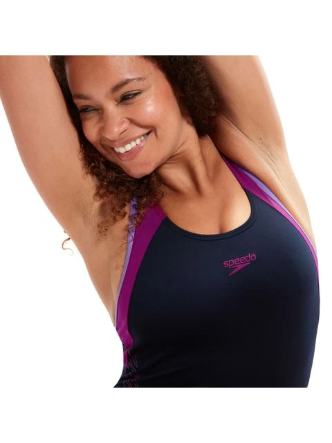 Speedo Flyback One Piece - Hyperboom/Berry/Miami Lilac 8 Speedo Flyback One Piece - Hyperboom/Berry/Miami Lilac - Image 8