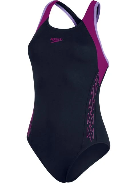 Speedo Flyback One Piece - Hyperboom/Berry/Miami Lilac 1 Speedo Flyback One Piece - Hyperboom/Berry/Miami Lilac
