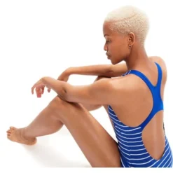 Speedo Medalist One Piece - Chroma Blue/White -Swimmer Store 00305314358 4