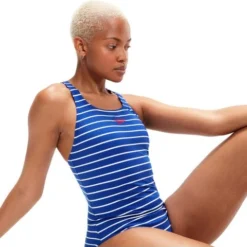 Speedo Medalist One Piece - Chroma Blue/White -Swimmer Store 00305314358 5