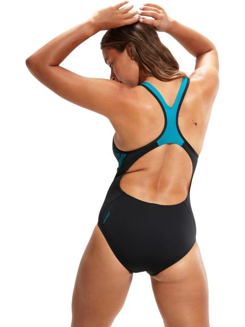 Speedo Laneback One Piece - Aquarium/Miami Lilac 4 Speedo Laneback One Piece - Aquarium/Miami Lilac - Image 4