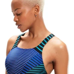 Speedo Medalist One Piece - Chroma Blue/Aquarium/Miami Lilac -Swimmer Store 00305514842 4