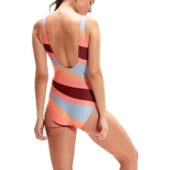 Speedo U-Back One Piece - Soft Coral/Nectarine -Swimmer Store 00308914497 3
