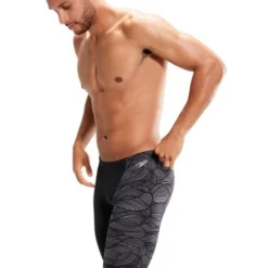 Speedo V-Cut Jammers - Black/Charcoal -Swimmer Store 00310415189 3