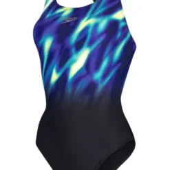 Speedo Powerback One Piece - Chroma Blue/Aquarium/Bright Zest