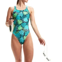 Speedo Leaderback One Piece - Aquarium/Aquasplash 13 Speedo Leaderback One Piece - Aquarium/Aquasplash -Swimmer Store 00317315206 4