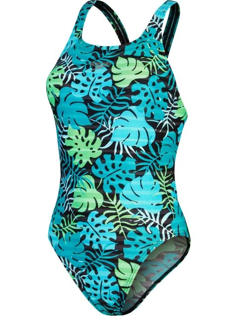 Speedo Leaderback One Piece - Aquarium/Aquasplash 1 Speedo Leaderback One Piece - Aquarium/Aquasplash