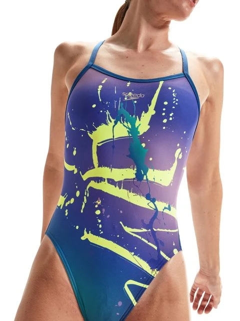 Speedo Turnback One Piece - Ammonite/Miami Lilac 6 Speedo Turnback One Piece - Ammonite/Miami Lilac - Image 6