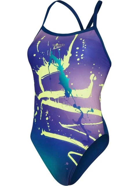 Speedo Turnback One Piece - Ammonite/Miami Lilac 1 Speedo Turnback One Piece - Ammonite/Miami Lilac