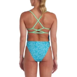 Speedo Lattice Back One Piece - Aquarium/Aquasplash -Swimmer Store 00317715165 1