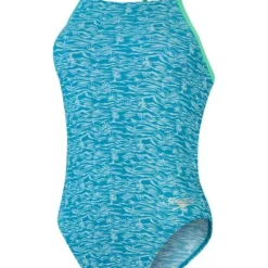 Speedo Lattice Back One Piece - Aquarium/Aquasplash