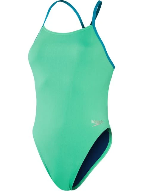 Speedo Tie Back One Piece - Fake Green/Aquarium 1 Speedo Tie Back One Piece - Fake Green/Aquarium