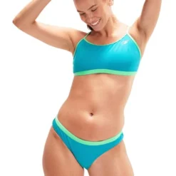 Speedo Solid Waistband Briefs - Aquarium/Fake Green -Swimmer Store 00318215501 2