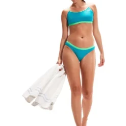 Speedo Solid Waistband Briefs - Aquarium/Fake Green -Swimmer Store 00318215501 7