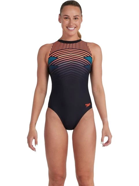 Speedo Hydrasuit One Piece - Black/Siren Red 3 Speedo Hydrasuit One Piece - Black/Siren Red - Image 3