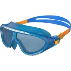 Speedo Junior Biofuse Rift Swim Mask - Blue Tint/Orange
