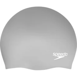Speedo Long Hair Swim Cap - Silver