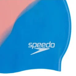 Speedo Multi Colour Swim Cap - Bondi Blue/Neon Fire -Swimmer Store 06169f938 2