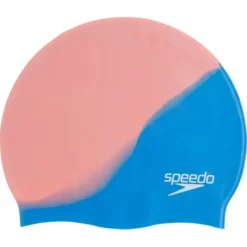 Speedo Multi Colour Swim Cap - Bondi Blue/Neon Fire