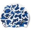 Speedo Junior Digital Printed Swim Cap - Chrome Blue/Ammonite