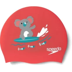 Speedo Junior Digital Printed Swim Cap - Pesca/Aquarium/Shark