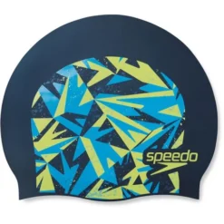 Speedo Boom Junior Swim Cap - Pool/Bright Zest