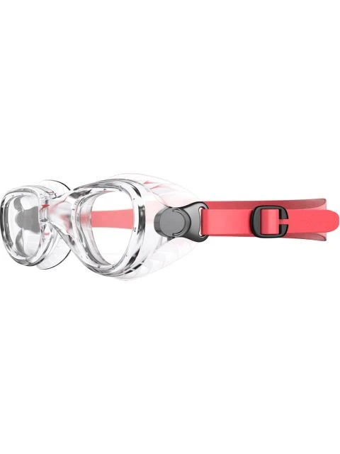 Speedo Futura Classic Junior Clear Goggles - Lava Red & Clear 2 Speedo Futura Classic Junior Clear Goggles - Lava Red & Clear - Image 2