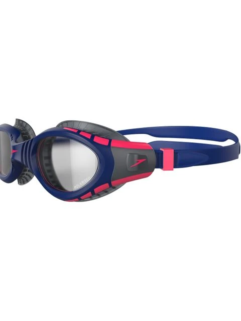 Speedo Futura Biofuse Flexiseal Triathlon Polarised Goggles - Navy & Phoenix Red 2 Speedo Futura Biofuse Flexiseal Triathlon Polarised Goggles - Navy & Phoenix Red - Image 2