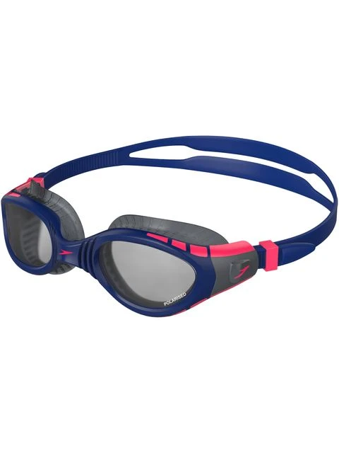 Speedo Futura Biofuse Flexiseal Triathlon Polarised Goggles - Navy & Phoenix Red 1 Speedo Futura Biofuse Flexiseal Triathlon Polarised Goggles - Navy & Phoenix Red