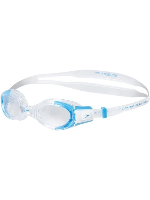 Speedo Futura Biofuse Flexiseal Junior Clear Goggles - Clear & White 1 Speedo Futura Biofuse Flexiseal Junior Clear Goggles - Clear & White