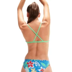 Speedo Cross Back Crop Top - Retro Floral -Swimmer Store 1172715170 9