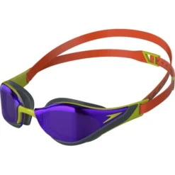 Speedo Fastskin Pure Focus Goggles - Violet Gold Mirror/Atomic Lime/Salso