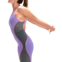 Speedo Fastskin LZR Pure Intent Openback Kneeskin - Purple Reign -Swimmer Store 11974h545 3