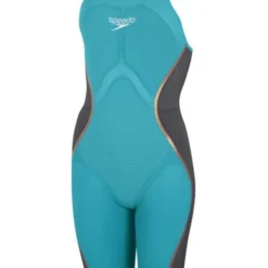 Speedo Fastskin LZR Pure Intent Openback Kneeskin - Aqua Beam