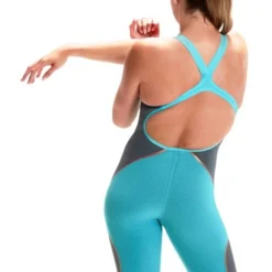 Speedo Fastskin LZR Pure Intent Openback Kneeskin - Aqua Beam 9 Speedo Fastskin LZR Pure Intent Openback Kneeskin - Aqua Beam -Swimmer Store 11974h546 3