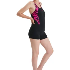 Speedo Splice Legsuit - Hyperboom Electric Pink/Ecstatic Pink -Swimmer Store 12305g720 2