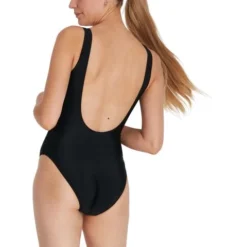 Speedo Logo Deep U-Back One Piece - Black 13 Speedo Logo Deep U-Back One Piece - Black -Swimmer Store 123693503 3