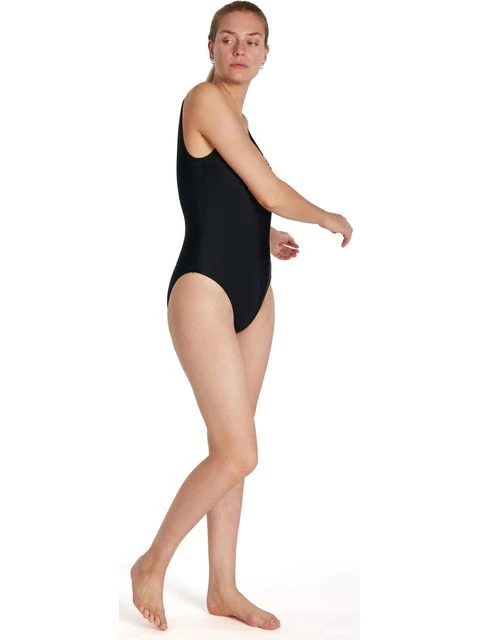 Speedo Logo Deep U-Back One Piece - Black 6 Speedo Logo Deep U-Back One Piece - Black - Image 6