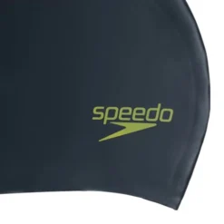 Speedo Junior Long Hair Swim Cap - Black/Acid Green -Swimmer Store 12809f952 2