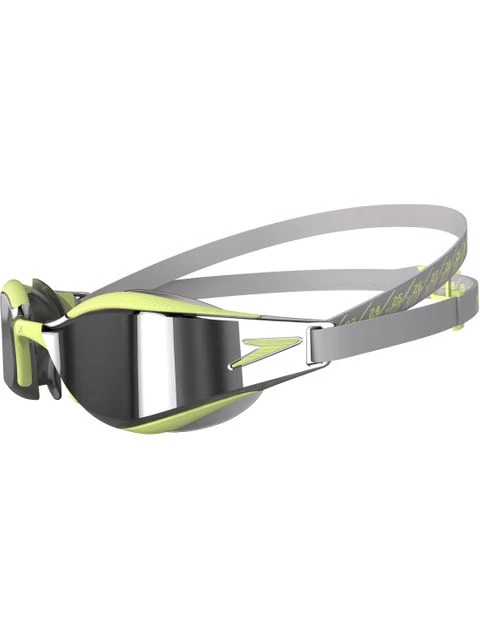 Speedo Fastskin Hyper Elite Goggles - Chrome Mirror/Shark Grey/Spritz 2 Speedo Fastskin Hyper Elite Goggles - Chrome Mirror/Shark Grey/Spritz - Image 2