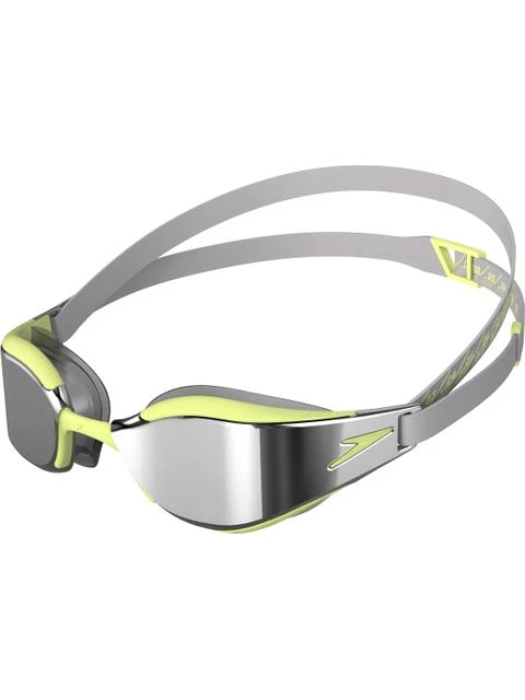 Speedo Fastskin Hyper Elite Goggles - Chrome Mirror/Shark Grey/Spritz 1 Speedo Fastskin Hyper Elite Goggles - Chrome Mirror/Shark Grey/Spritz