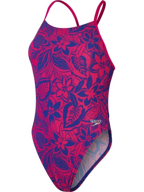 Speedo Tie Back One Piece - Bondi Night Floral 1 Speedo Tie Back One Piece - Bondi Night Floral